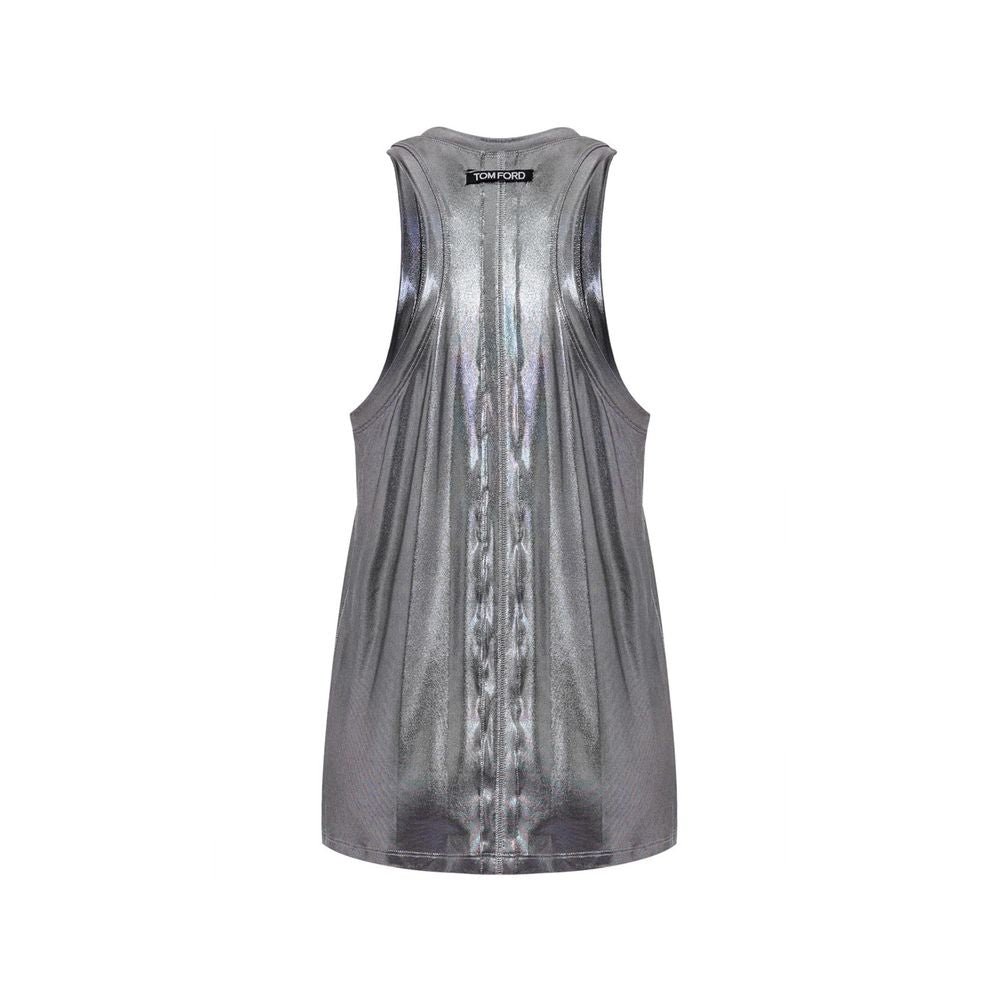 Gray Viscose Tank Top-Tom Ford-LabelTerrace.com