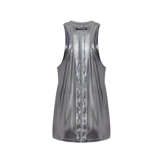 Gray Viscose Tank Top-Tom Ford-LabelTerrace.com