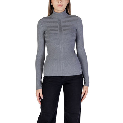 Gray Viscose Turtleneck