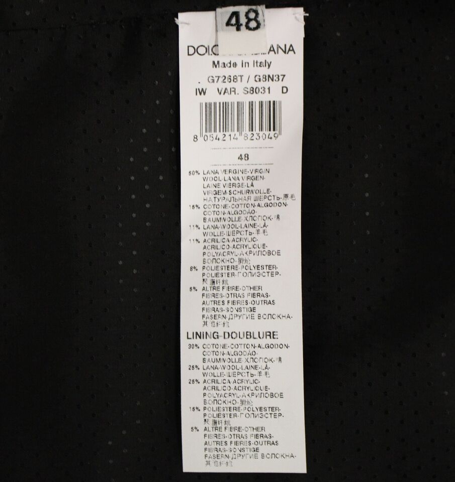 Gray Wool Blend Vest Gilet Weste-Dolce & Gabbana-LabelTerrace.com