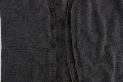 Gray Wool Button Cardigan Sweater-Costume National-LabelTerrace.com