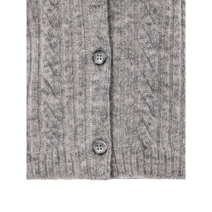 Gray Wool Cardigan
