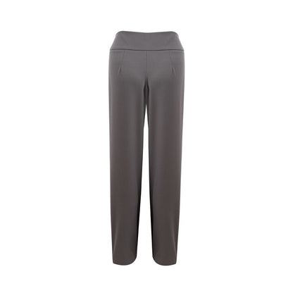 Gray Wool Casual Pants
