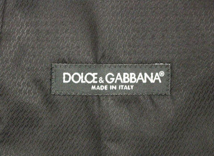 Gray Wool Formal Dress Vest Gilet Weste-Dolce & Gabbana-LabelTerrace.com