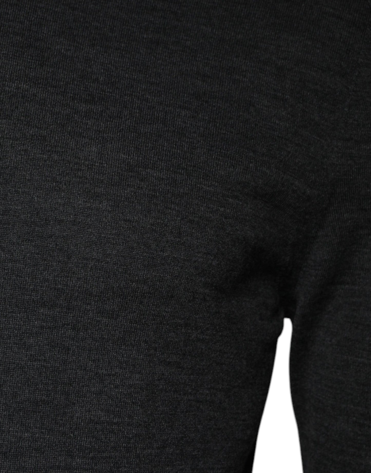 Gray Wool Knit Turtleneck Pullover Sweater-Dolce & Gabbana-LabelTerrace.com