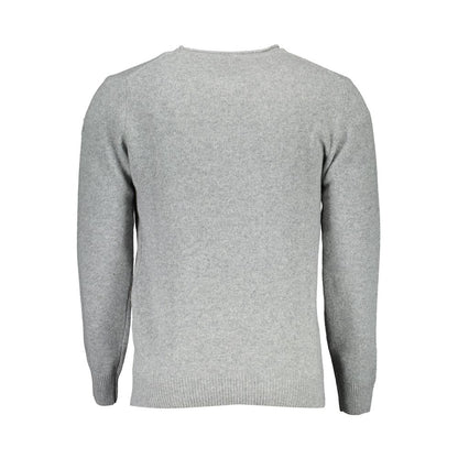 Gray Wool Men Sweater-North Sails-LabelTerrace.com