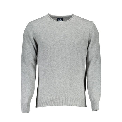 Gray Wool Men Sweater-North Sails-LabelTerrace.com