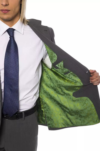 Grå uld herreblazer