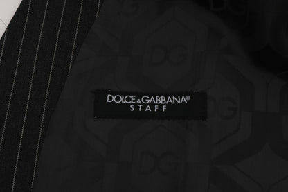 Gray Wool Stretch Vest-Dolce & Gabbana-LabelTerrace.com
