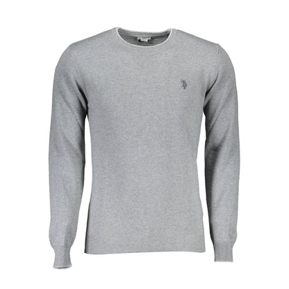 Gray Wool Sweater-U.S. POLO ASSN.-LabelTerrace.com