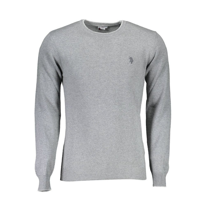 Gray Wool Sweater-U.S. POLO ASSN.-LabelTerrace.com