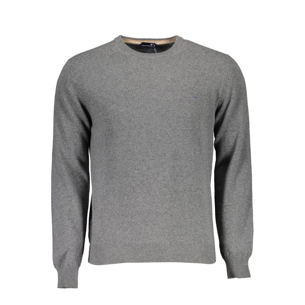 Gray Wool Sweater-Harmont & Blaine-LabelTerrace.com