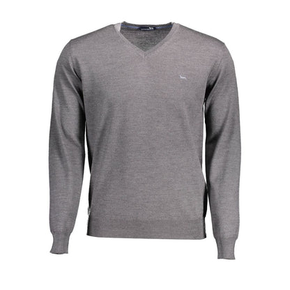 Gray Wool Sweater-Harmont & Blaine-LabelTerrace.com