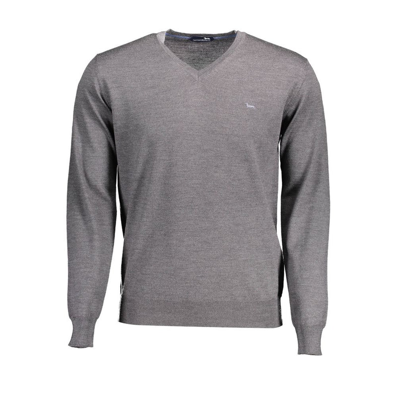 Gray Wool Sweater-Harmont & Blaine-LabelTerrace.com
