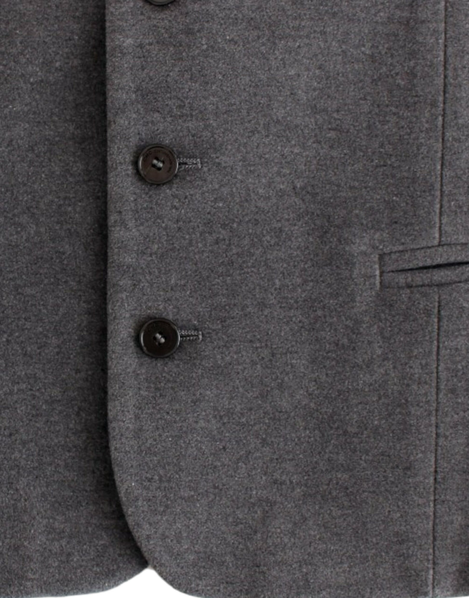 Gray cotton blend casual vest-Costume National-LabelTerrace.com