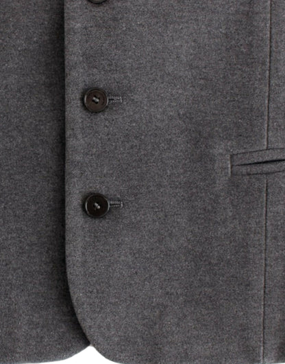 Gray cotton blend casual vest-Costume National-LabelTerrace.com