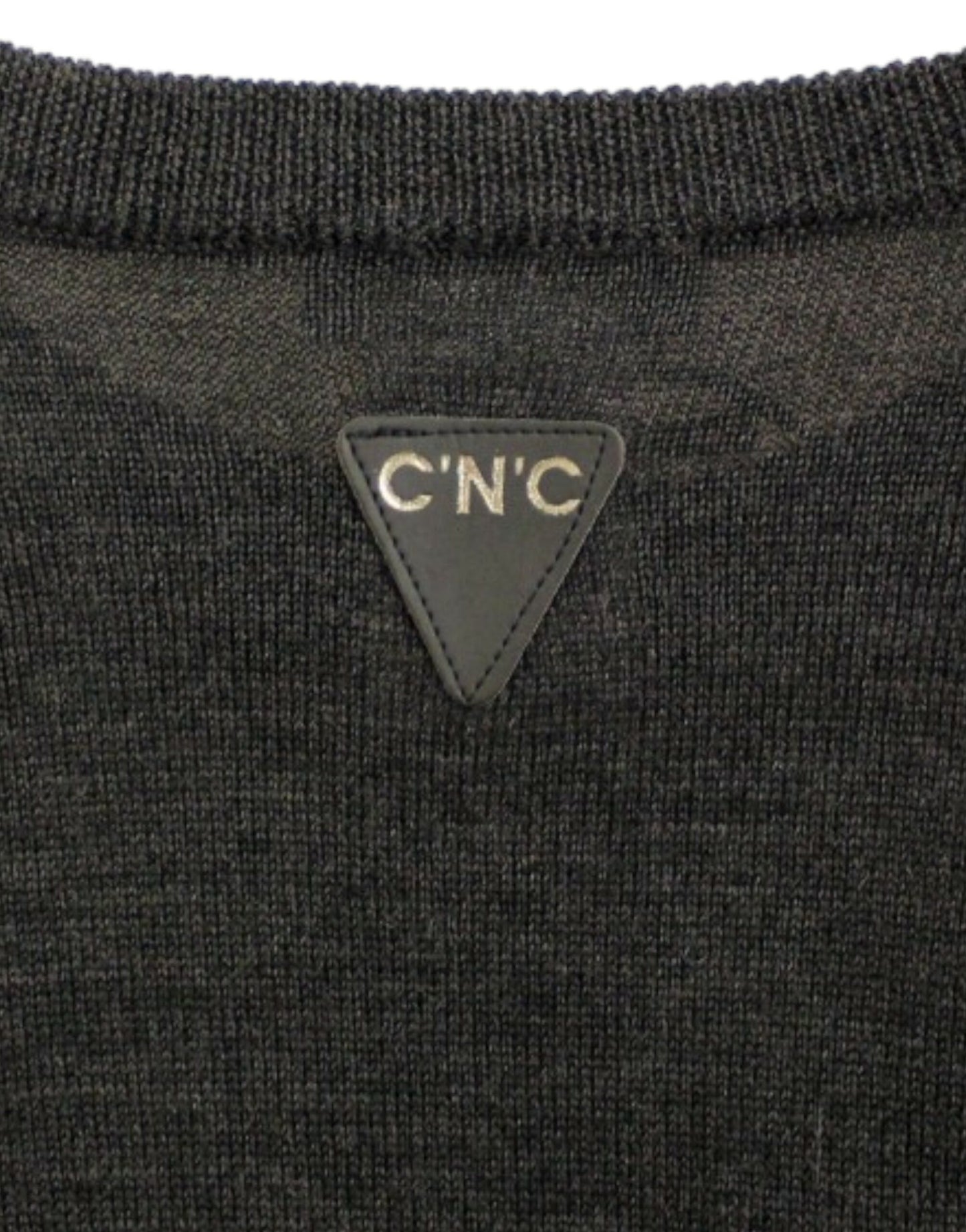 Gray crewneck pullover sweater-Costume National-LabelTerrace.com