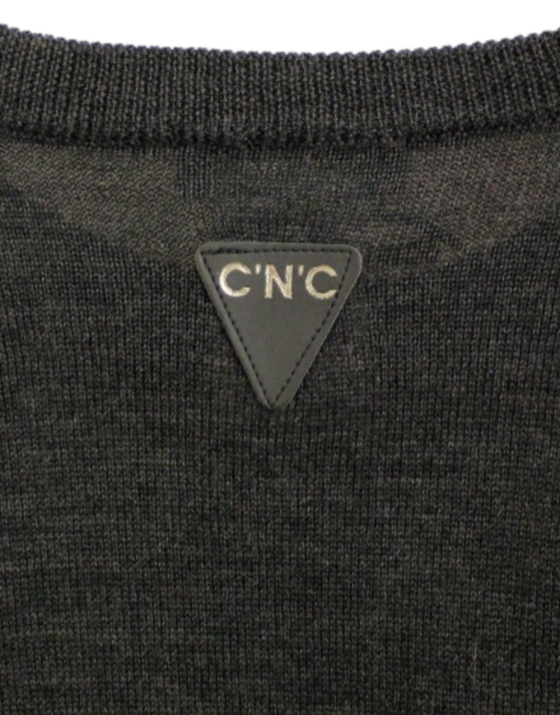 Gray crewneck pullover sweater-Costume National-LabelTerrace.com