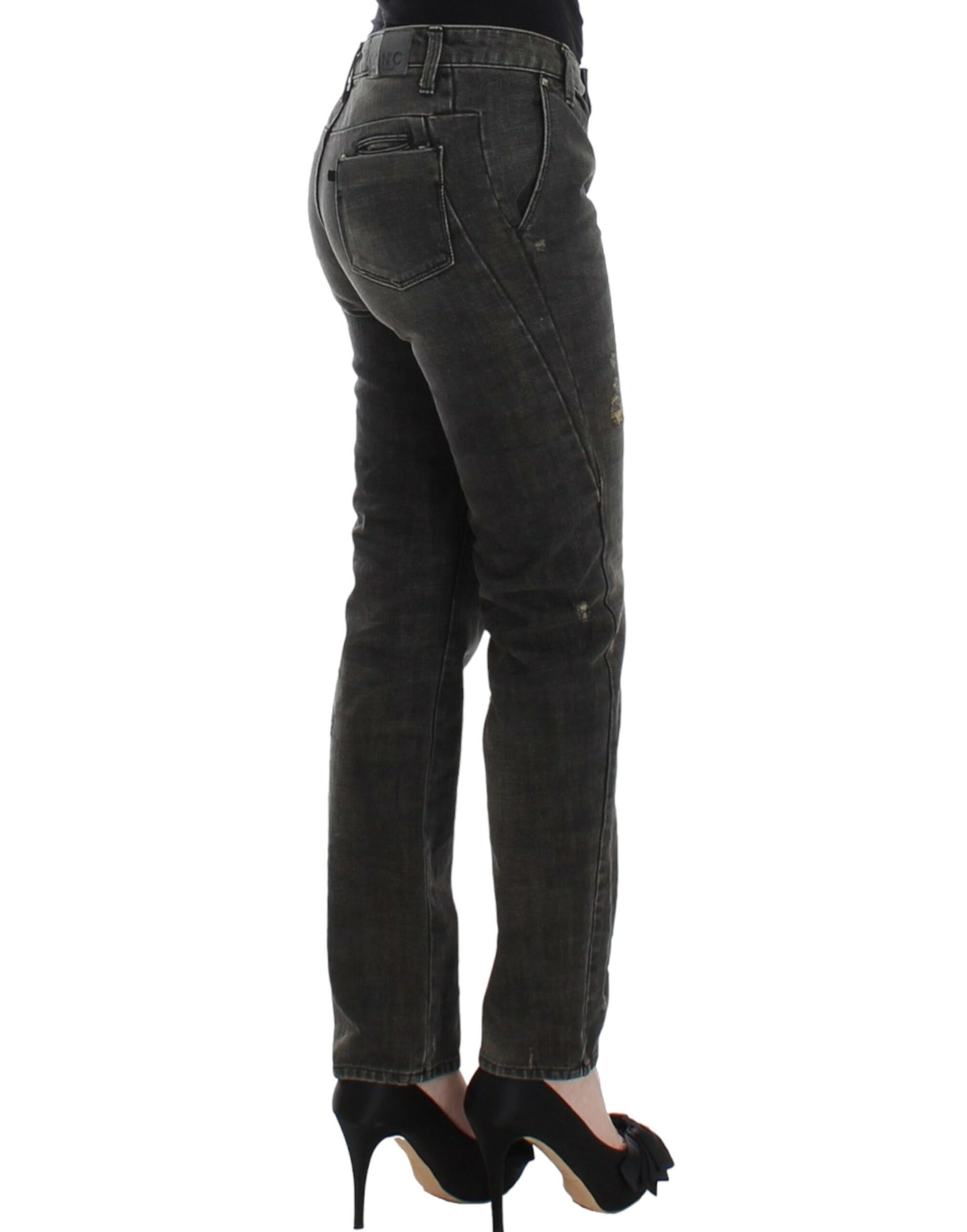 Gray distressed jeans-Costume National-LabelTerrace.com