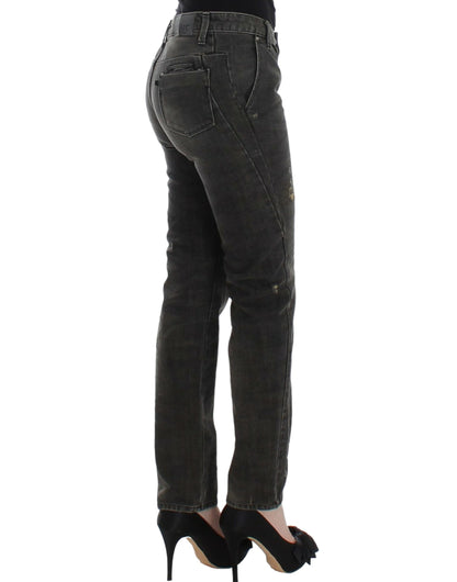 Gray distressed jeans-Costume National-LabelTerrace.com