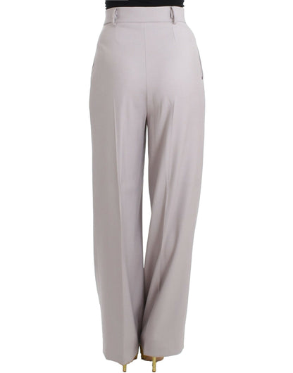Gray high waist pants-Cavalli-LabelTerrace.com