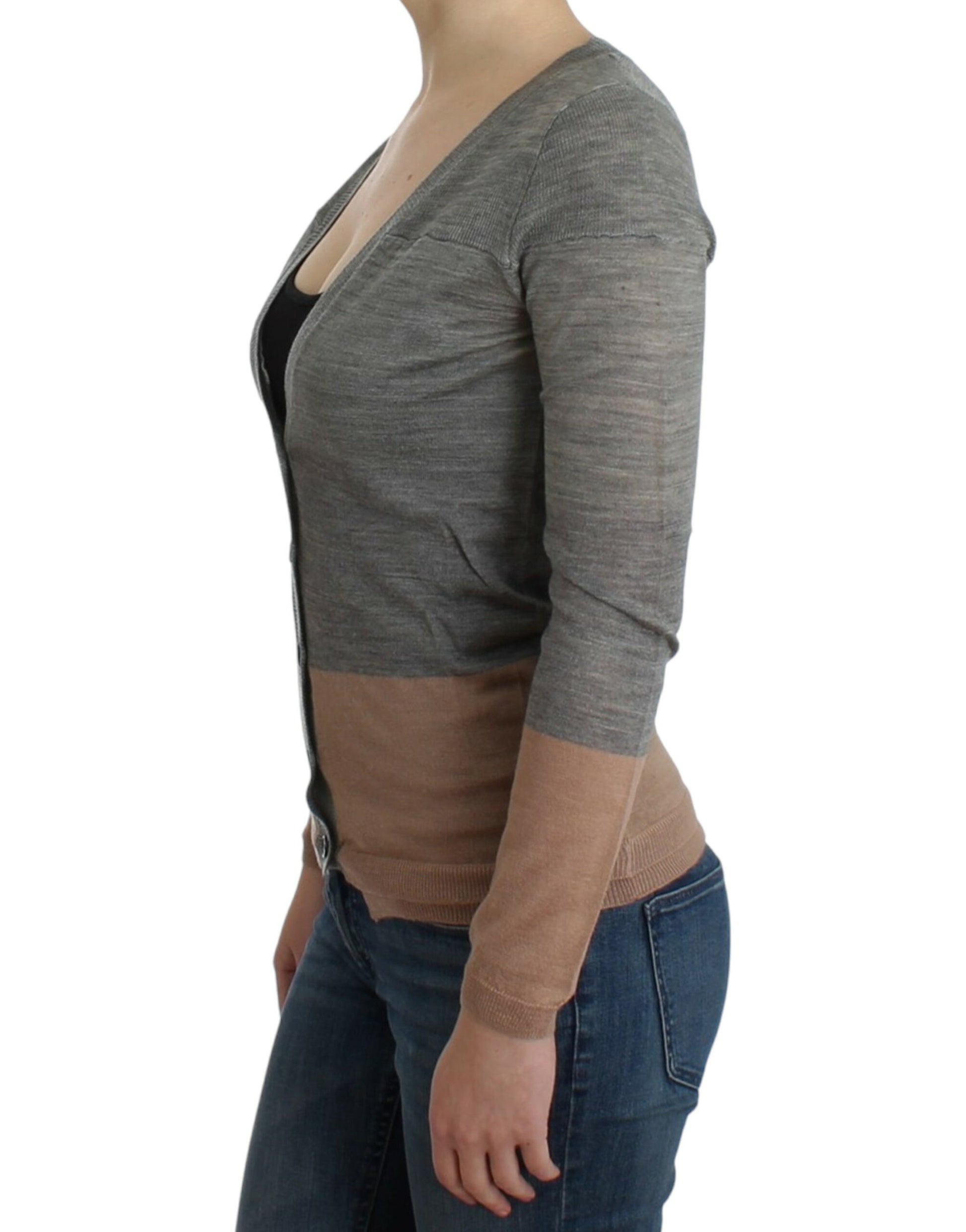 Gray lightweight cardigan-Costume National-LabelTerrace.com