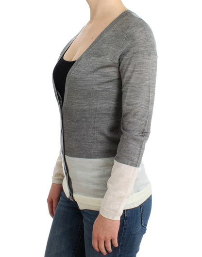 Gray lightweight cardigan-Costume National-LabelTerrace.com