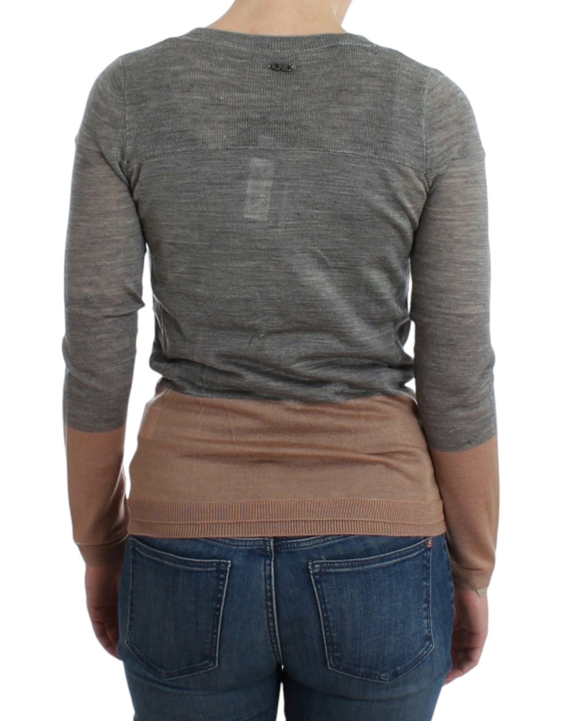 Gray lightweight cardigan-Costume National-LabelTerrace.com