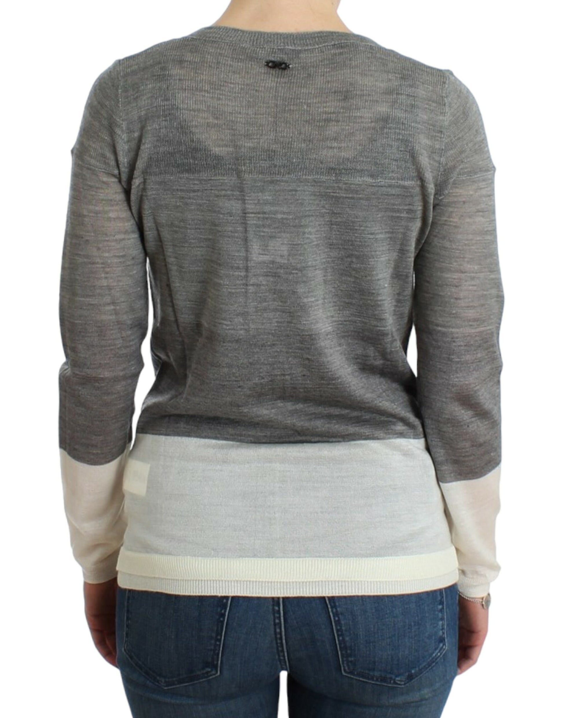 Gray lightweight cardigan-Costume National-LabelTerrace.com