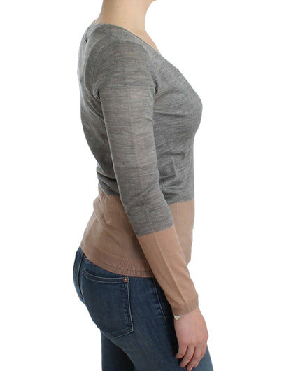 Gray lightweight cardigan-Costume National-LabelTerrace.com