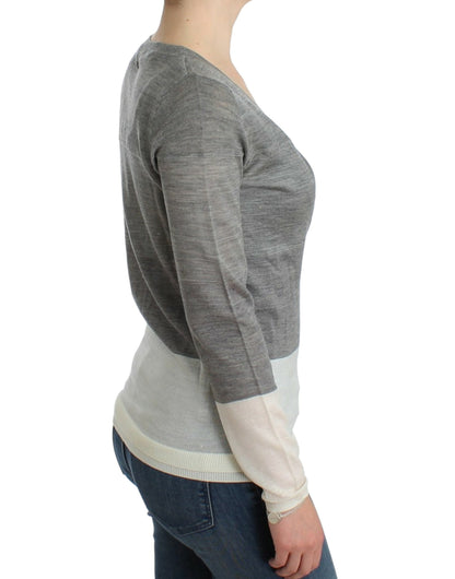 Gray lightweight cardigan-Costume National-LabelTerrace.com