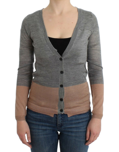 Gray lightweight cardigan-Costume National-LabelTerrace.com