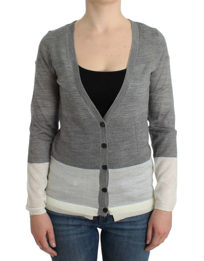 Gray lightweight cardigan-Costume National-LabelTerrace.com