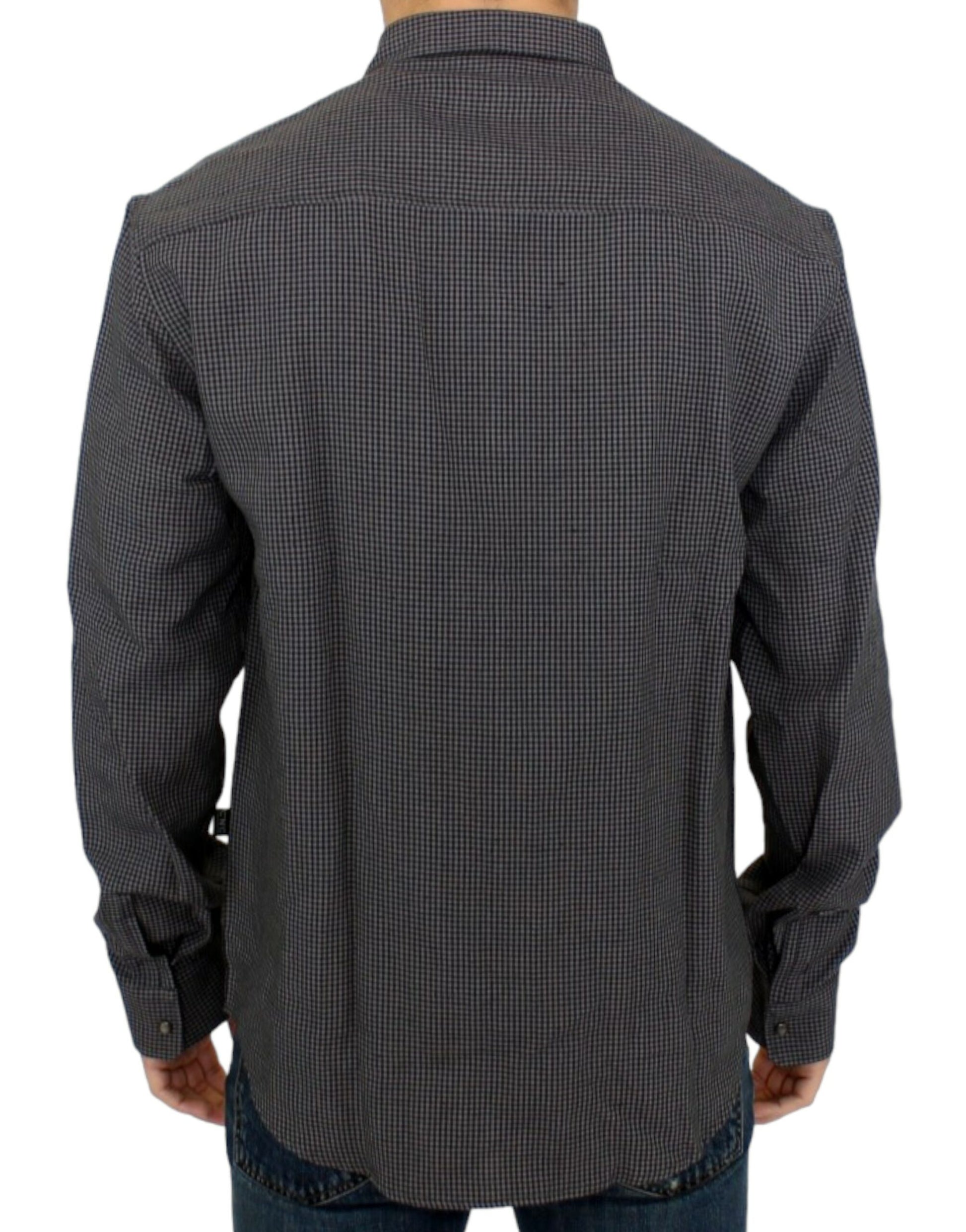 Gray linen casual shirt-Costume National-LabelTerrace.com