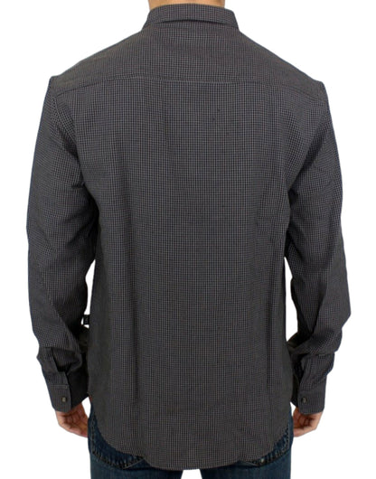 Gray linen casual shirt-Costume National-LabelTerrace.com