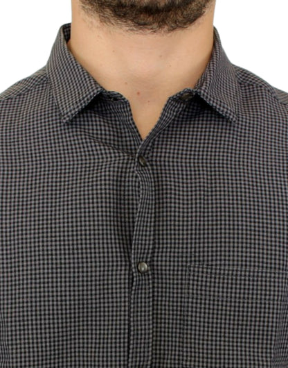 Gray linen casual shirt-Costume National-LabelTerrace.com