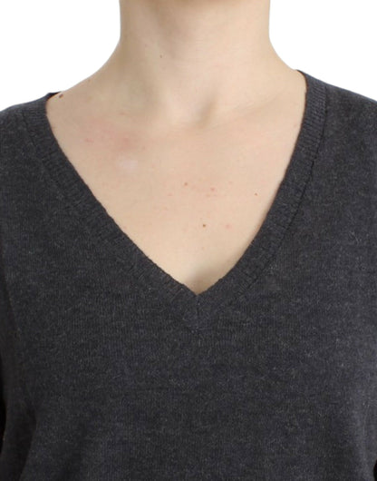 Gray short sleeved sweater-Costume National-LabelTerrace.com