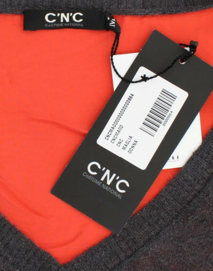 Gray short sleeved sweater-Costume National-LabelTerrace.com