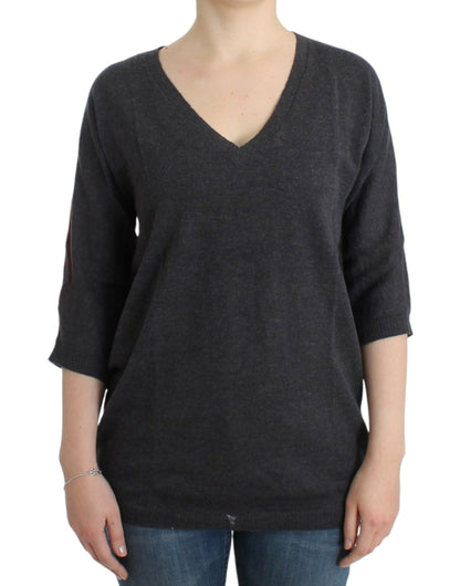 Gray short sleeved sweater-Costume National-LabelTerrace.com
