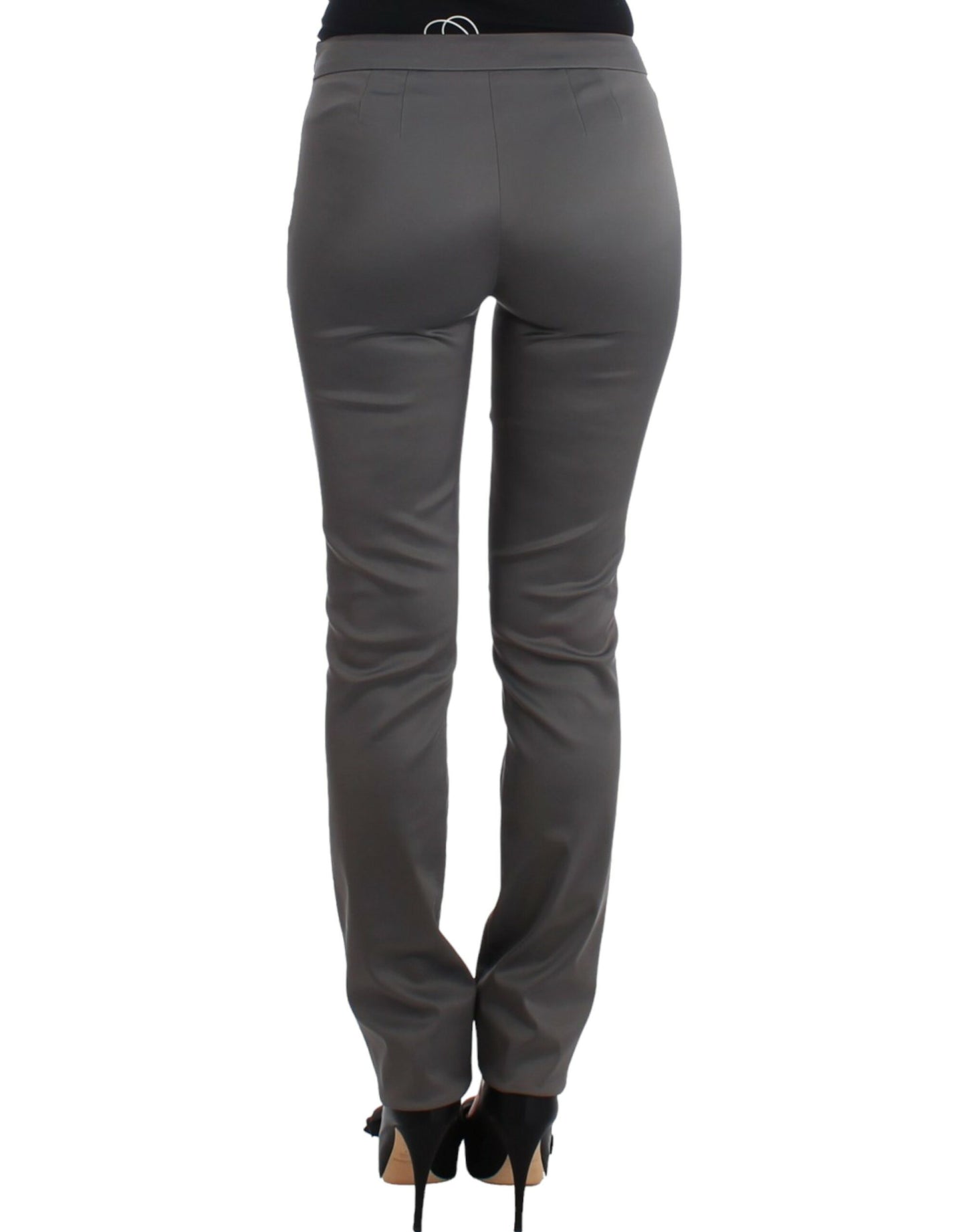 Gray slim fit pants-John Galliano-LabelTerrace.com