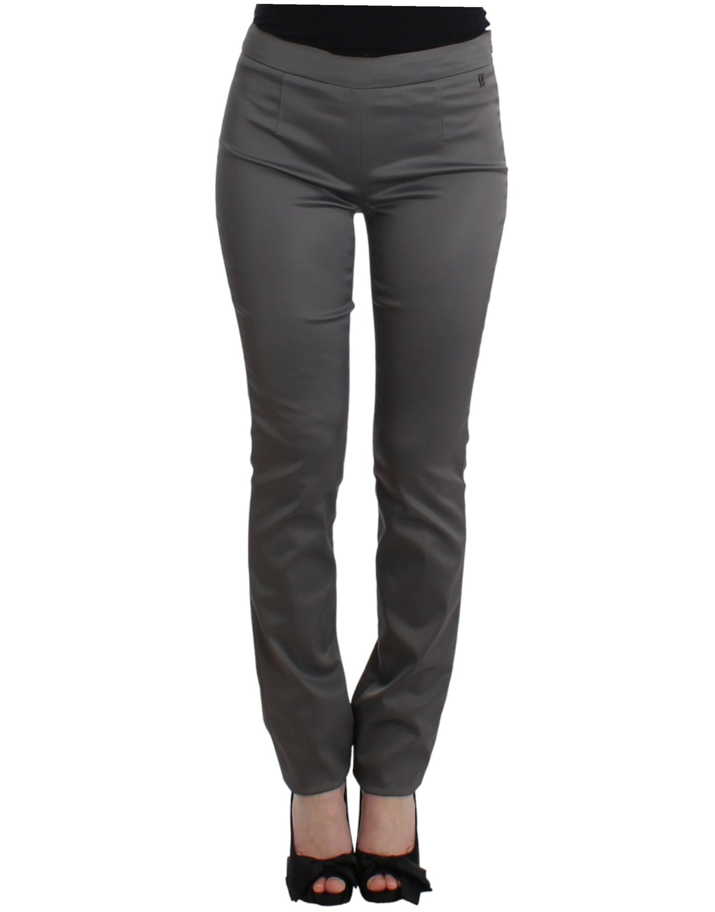 Gray slim fit pants-John Galliano-LabelTerrace.com