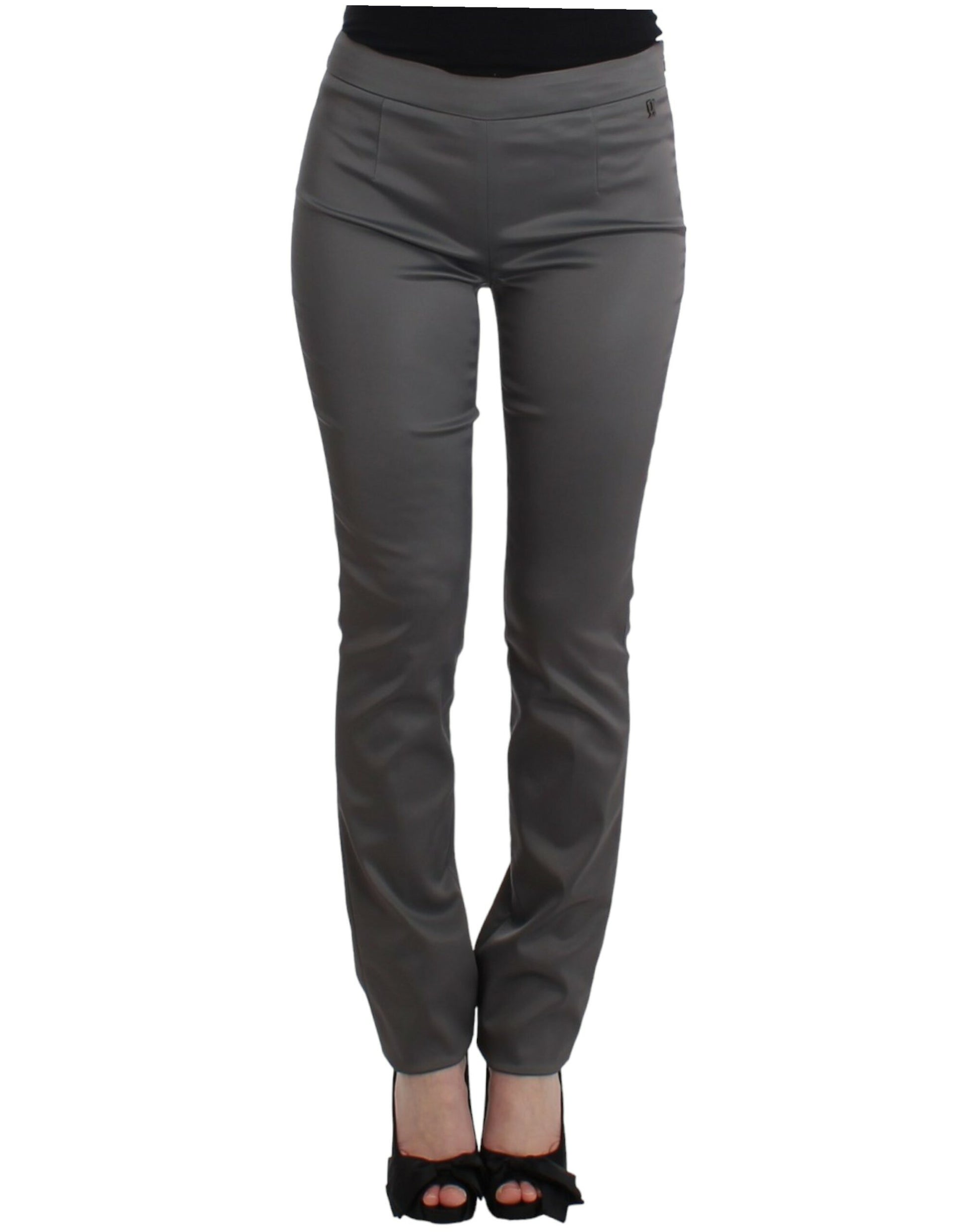 Gray slim fit pants-John Galliano-LabelTerrace.com