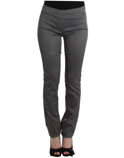 Gray slim fit pants-John Galliano-LabelTerrace.com