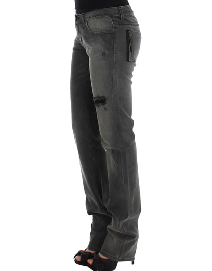 Gray straight leg jeans-Costume National-LabelTerrace.com