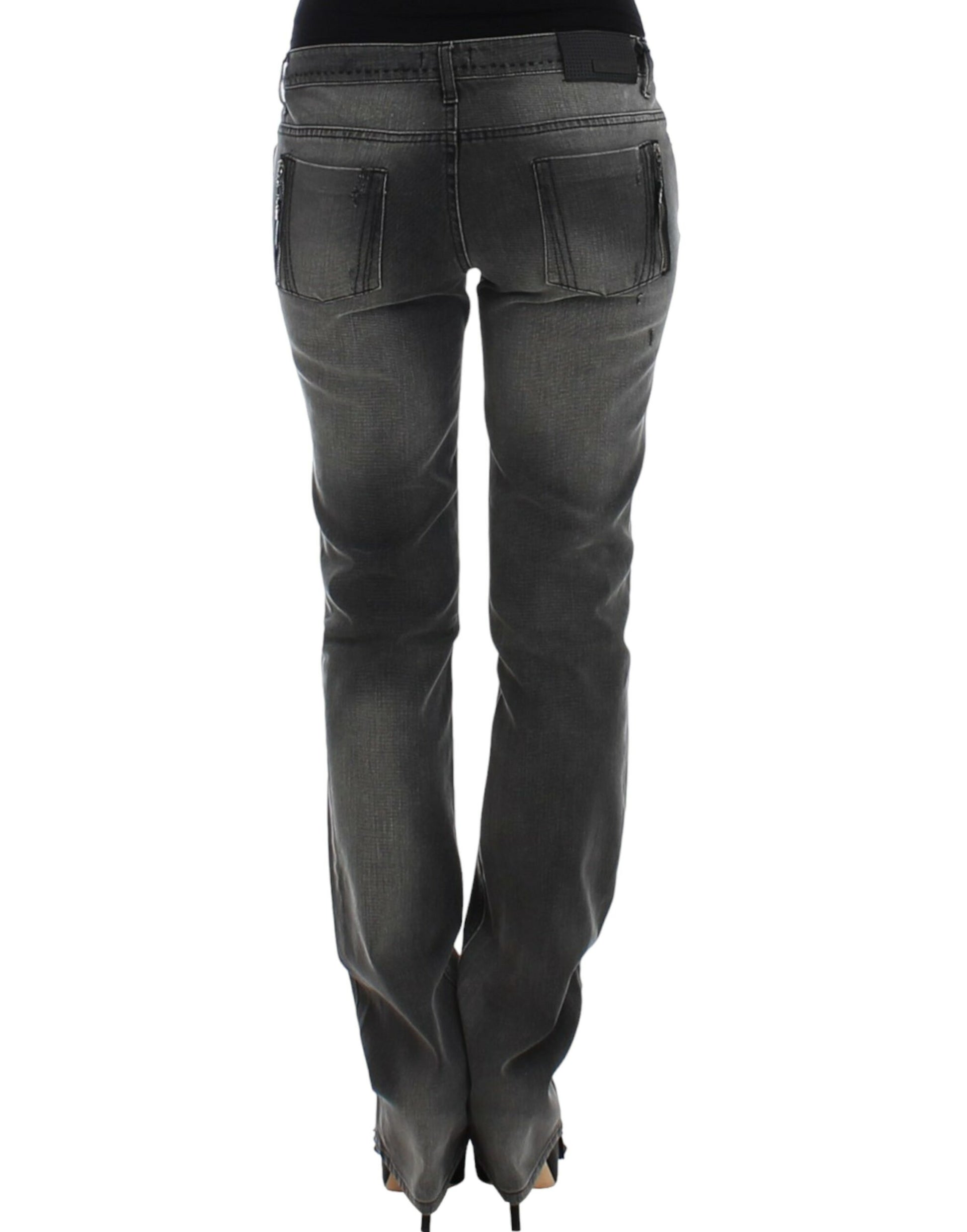 Gray straight leg jeans-Costume National-LabelTerrace.com