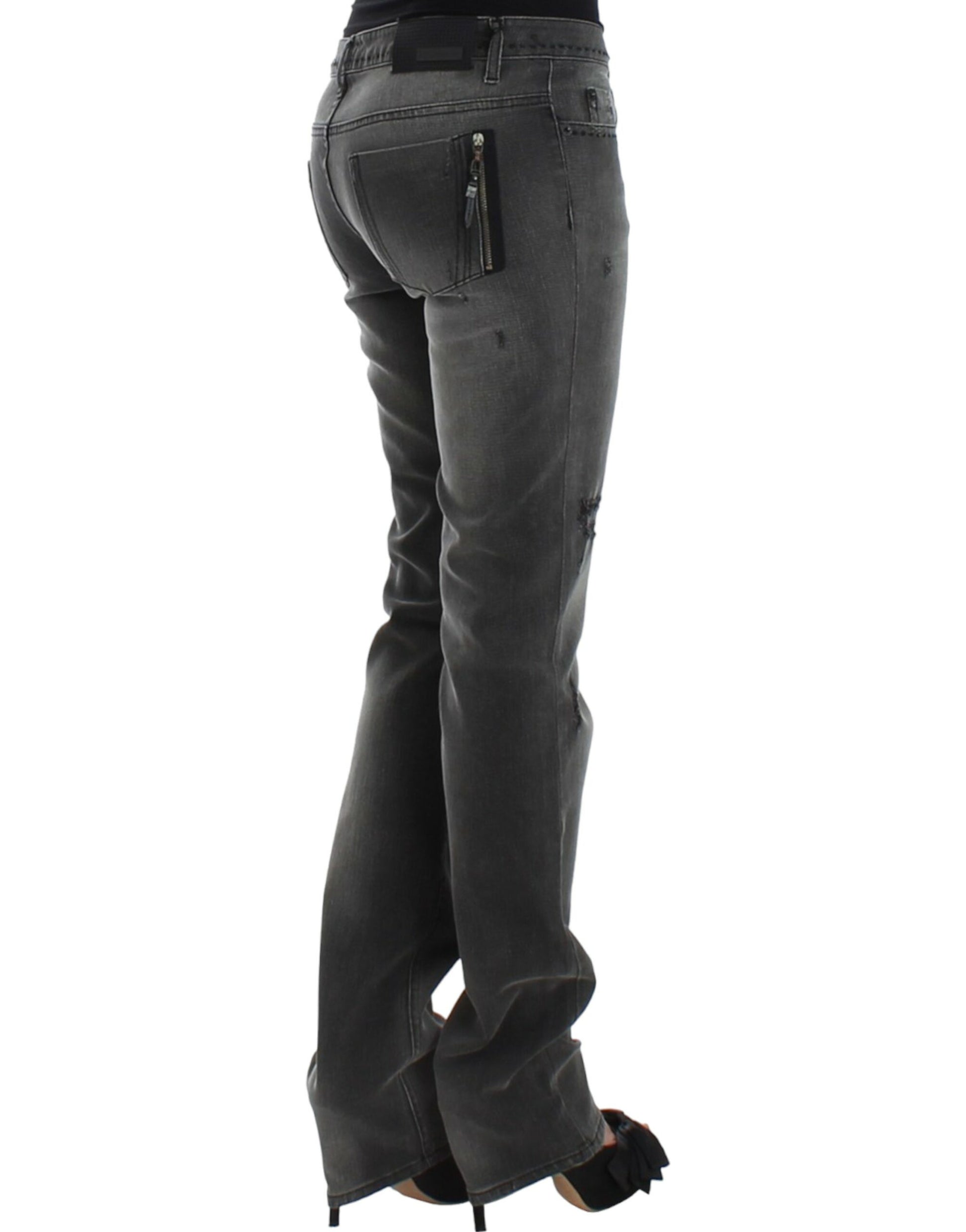 Gray straight leg jeans-Costume National-LabelTerrace.com