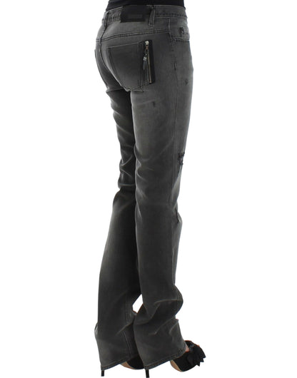 Gray straight leg jeans-Costume National-LabelTerrace.com