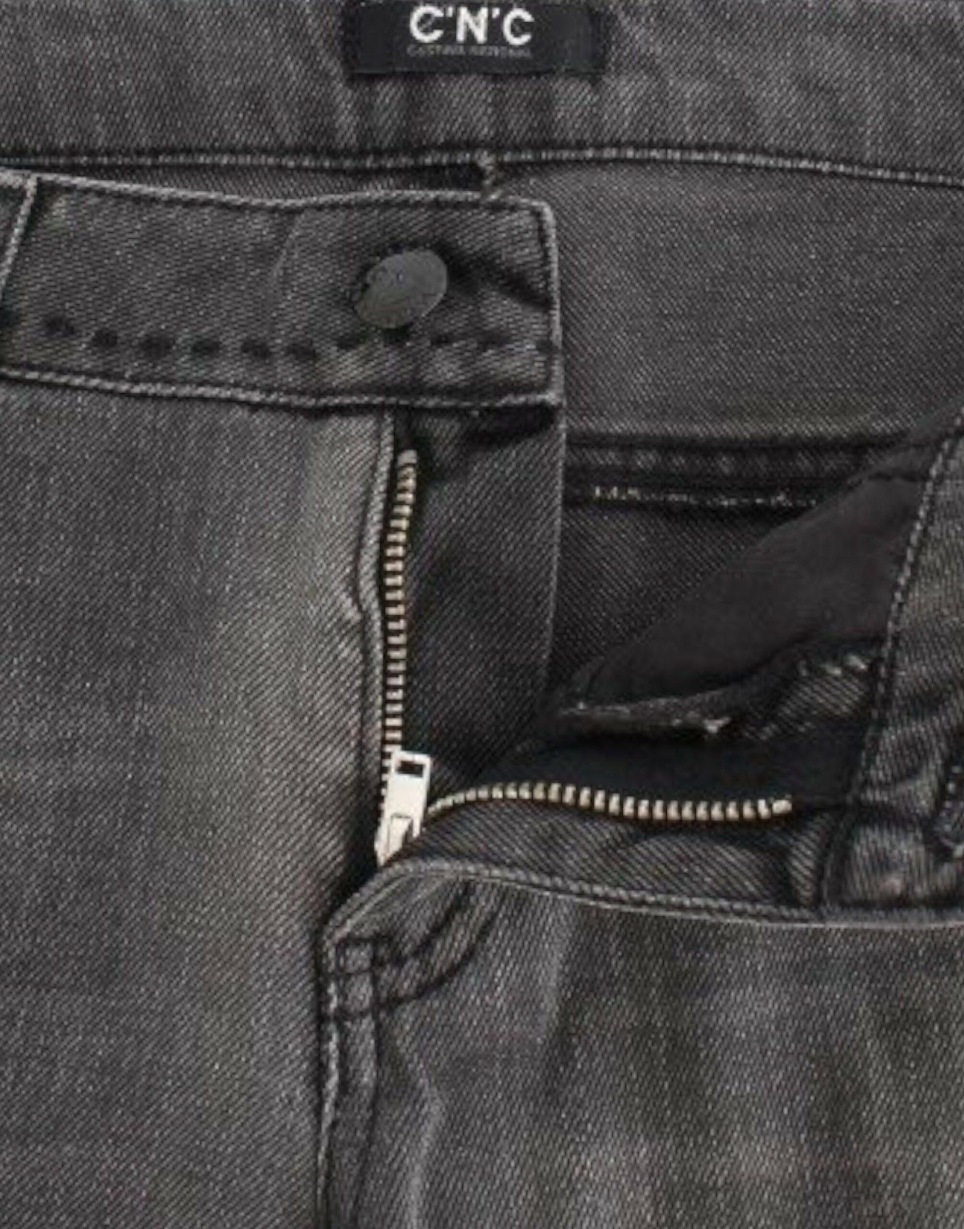 Gray straight leg jeans-Costume National-LabelTerrace.com