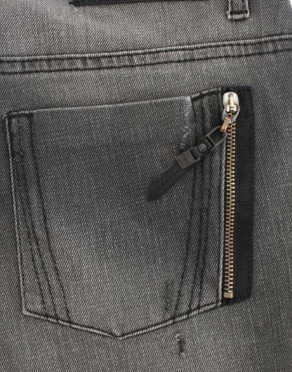 Gray straight leg jeans-Costume National-LabelTerrace.com