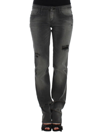 Gray straight leg jeans-Costume National-LabelTerrace.com